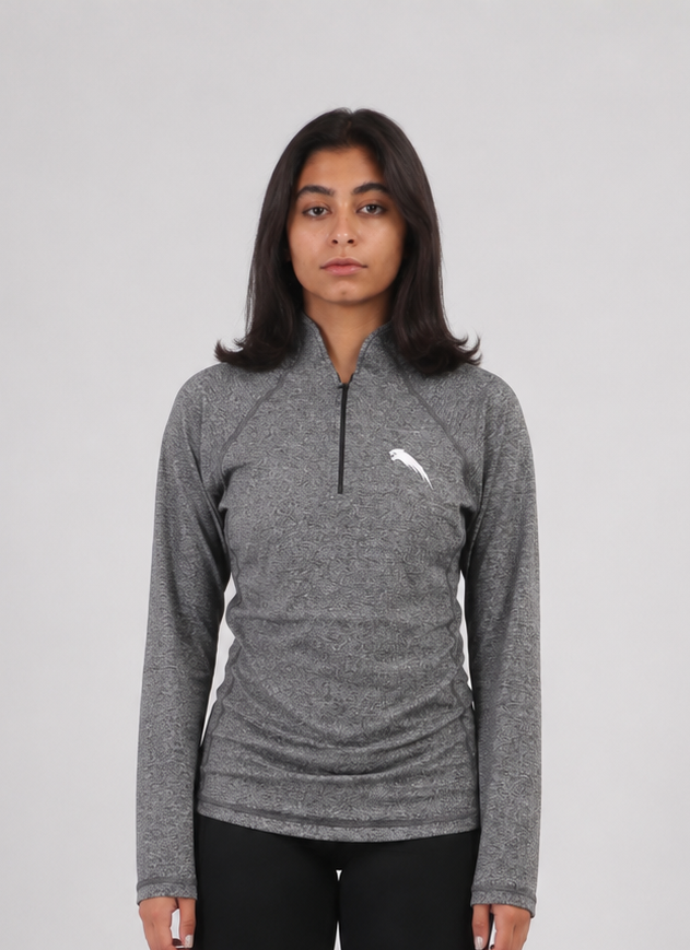 Women's Performance Quarter Zip – Grey
