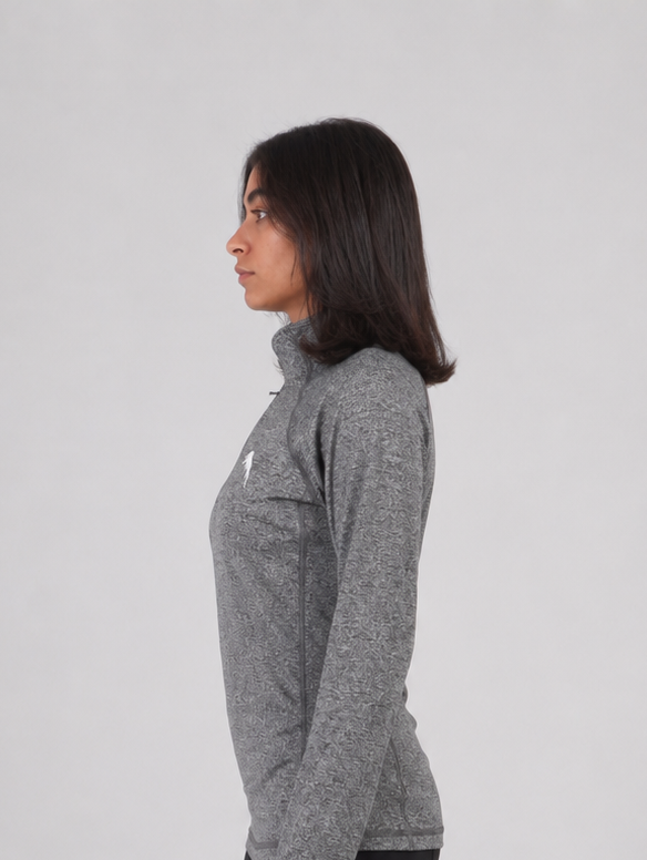 Women's Performance Quarter Zip – Grey