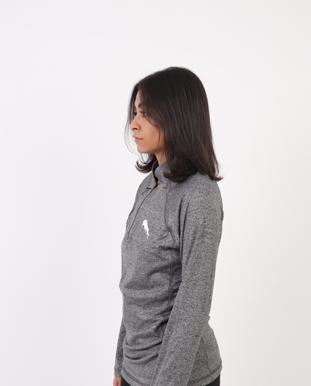 Women's Performance Quarter Zip – Grey
